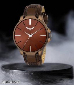 Men's Analog Leather Watch