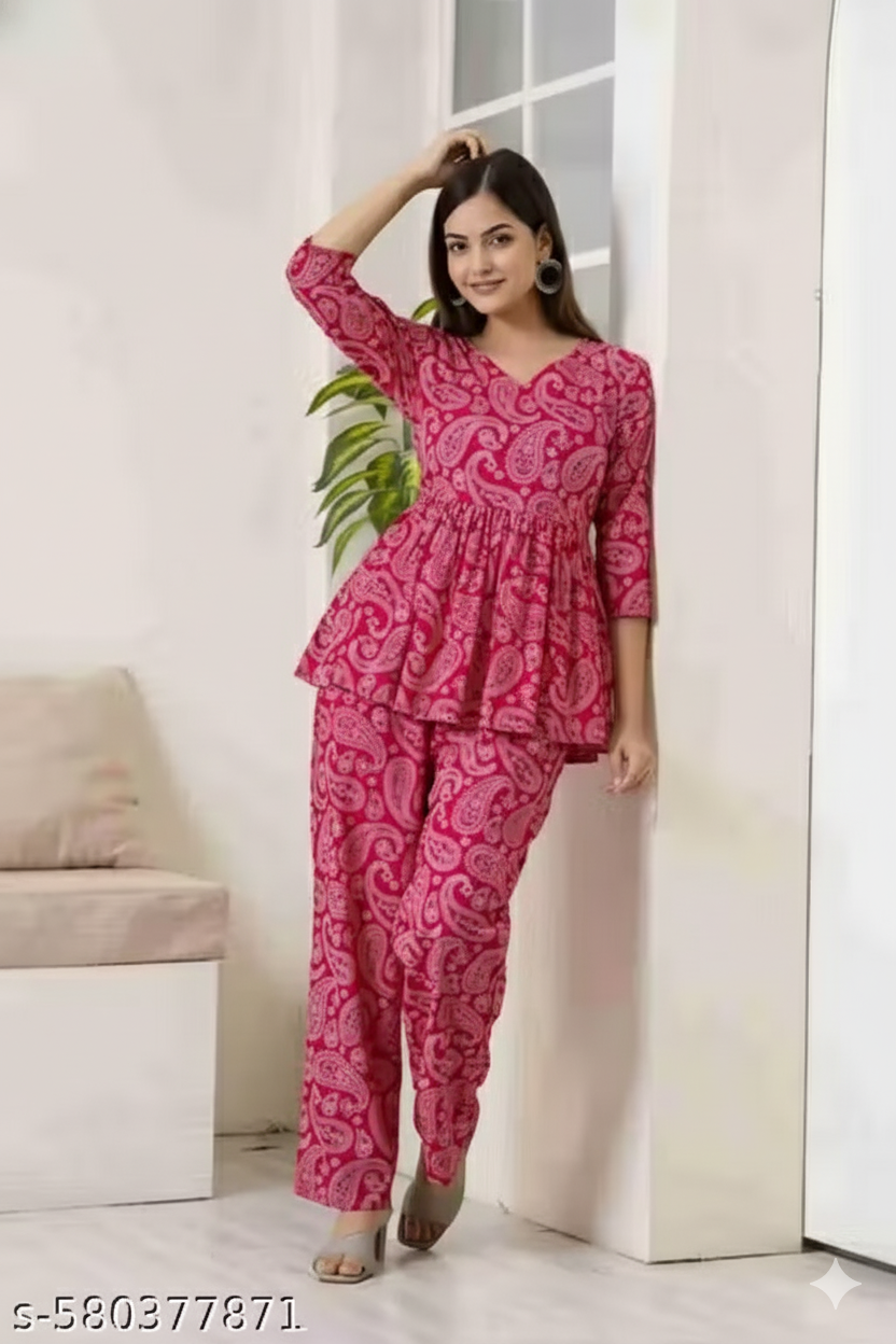 Women's Printed Co-Ord Set