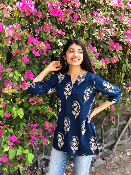 Trendy Fashionable block print Kurtis